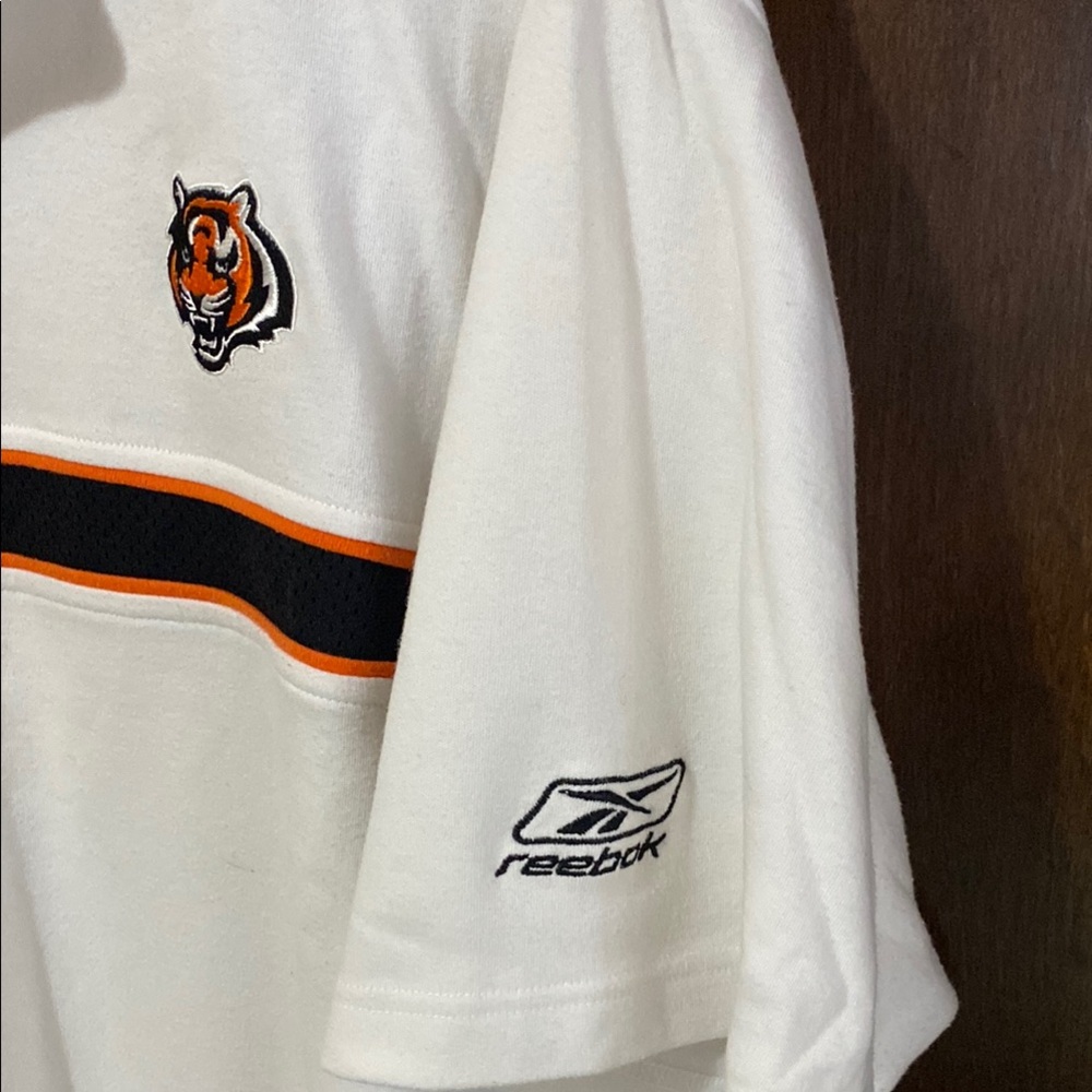 White and Black Bengals Men's Polo Shirt - Picture 4 of 7
